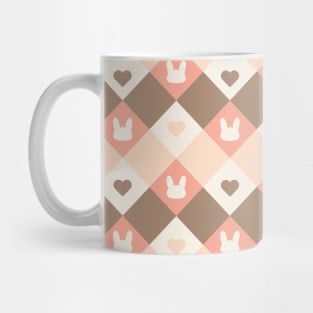 Cute Rabbit Love Pattern Mug
